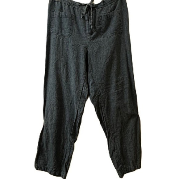 Liz Claiborne Linen Blend Pants‎ Size M - Picture 1 of 15